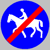 Interdiction de circuler  cheval (FRANCE)